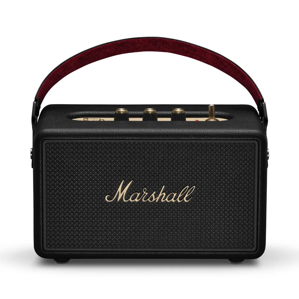 marshall-kilburn-iii-altoparlante-portatile-50-ore-di-riproduzione-nero-e-ottone image 1