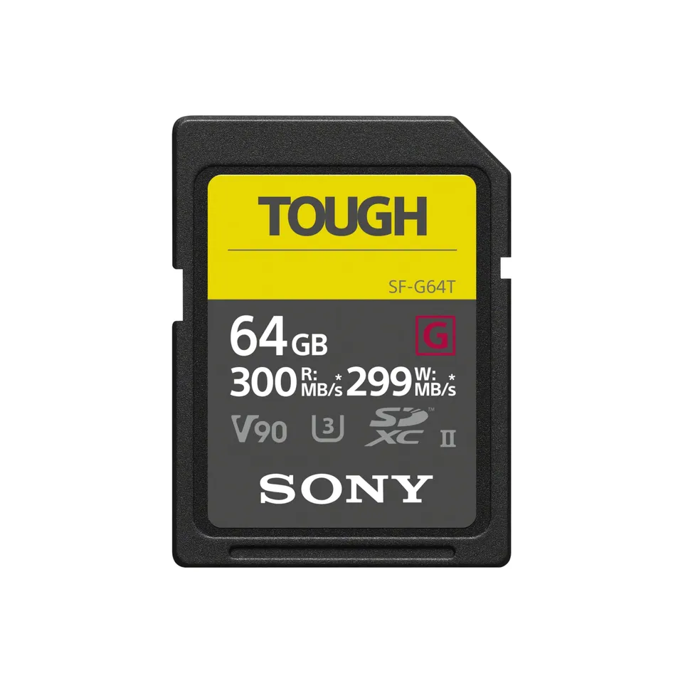 sony-scheda-di-memoria-sdxc-serie-g-tough-64-gb-uhs-ii-v90-300-mb-s-in-lettura-e image 1