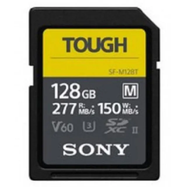 sony-scheda-di-memoria-sdxc-tough-serie-sf-m-128-gb-uhs-ii-v60-277-mb-s-in-lettu image 1