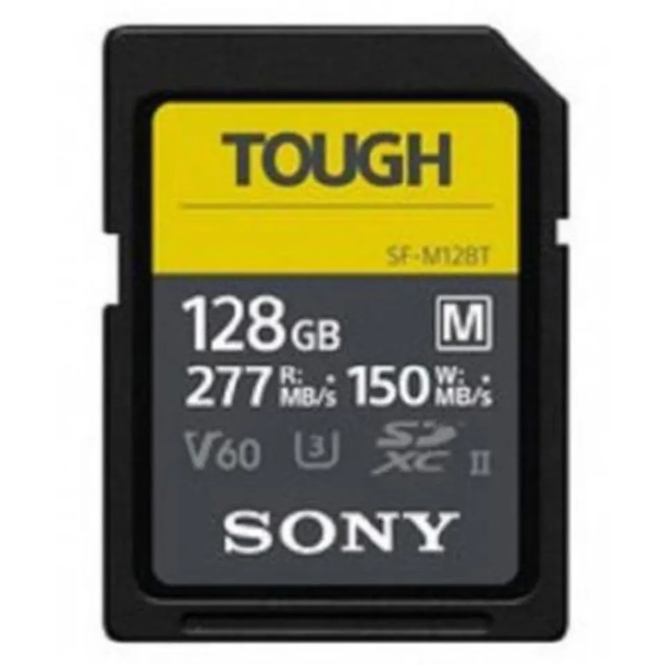 sony-scheda-di-memoria-sdxc-tough-serie-sf-m-128-gb-uhs-ii-v60-277-mb-s-in-lettu image 1