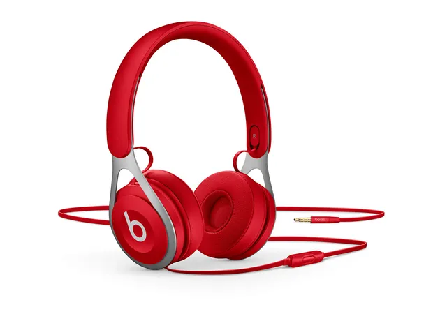 beats-ep-cuffie-on-ear-cablate-senza-batteria-rosso-con-microfono-remotetalk image 1