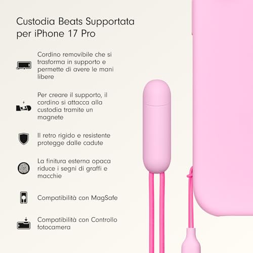 beats-custodia-supportata-iphone-17-pro-con-magsafe-e-controllo-fotocamera-rosa- image 8
