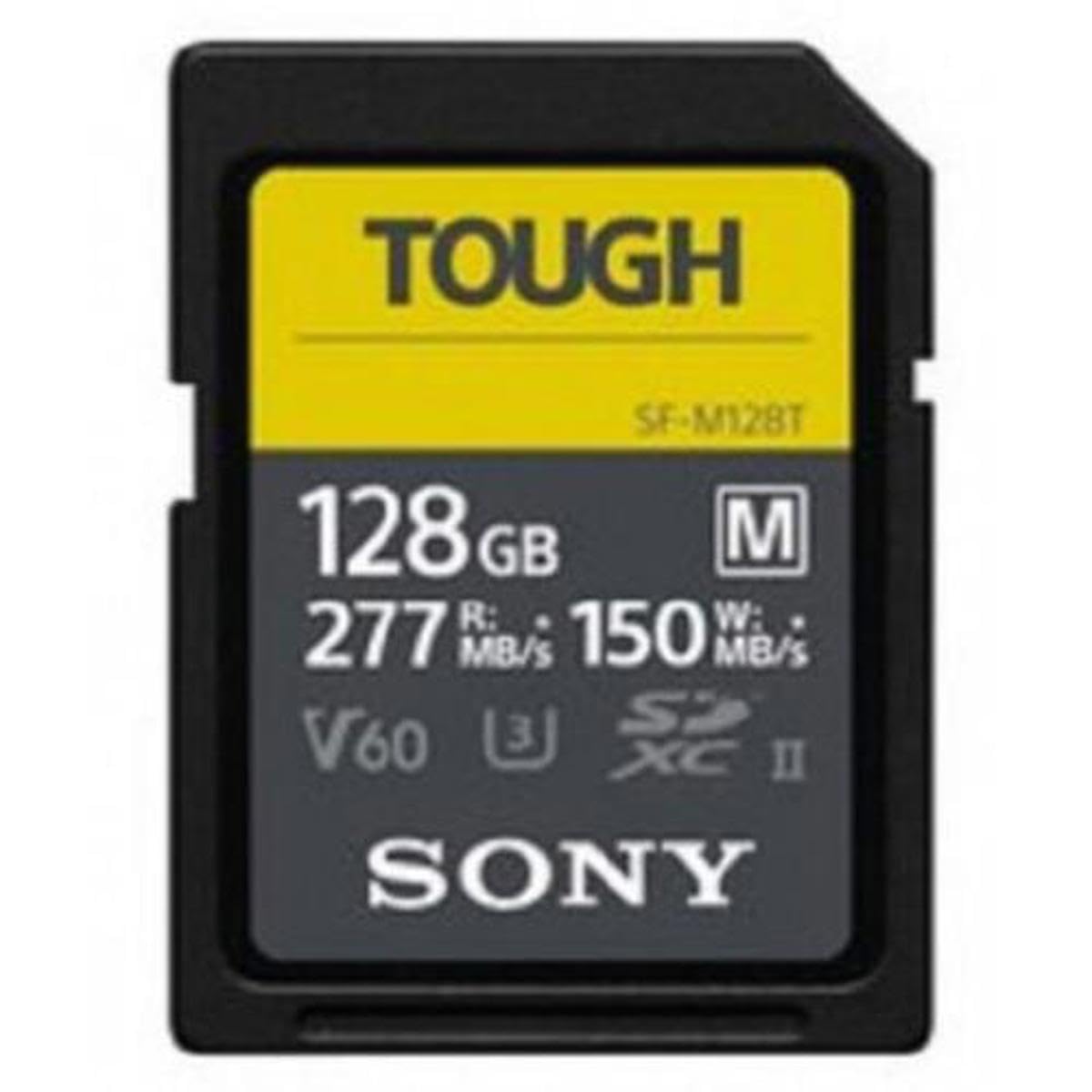 sony-scheda-di-memoria-sdxc-tough-serie-sf-m-128-gb-uhs-ii-v60-277-mb-s-in-lettu image 1