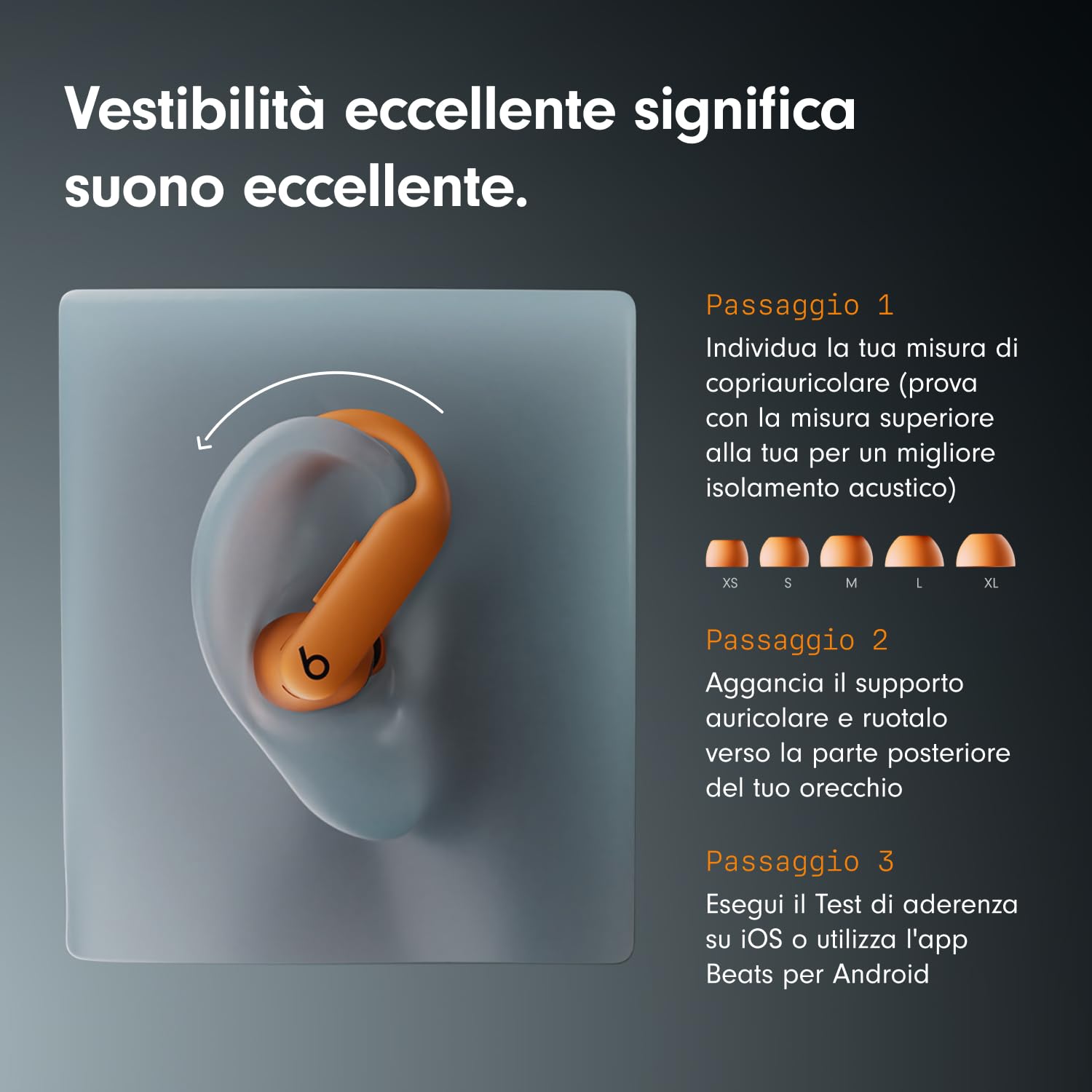 beats-powerbeats-pro-2-auricolari-sportivi-wireless-con-anc-arancione-elettrico image 3