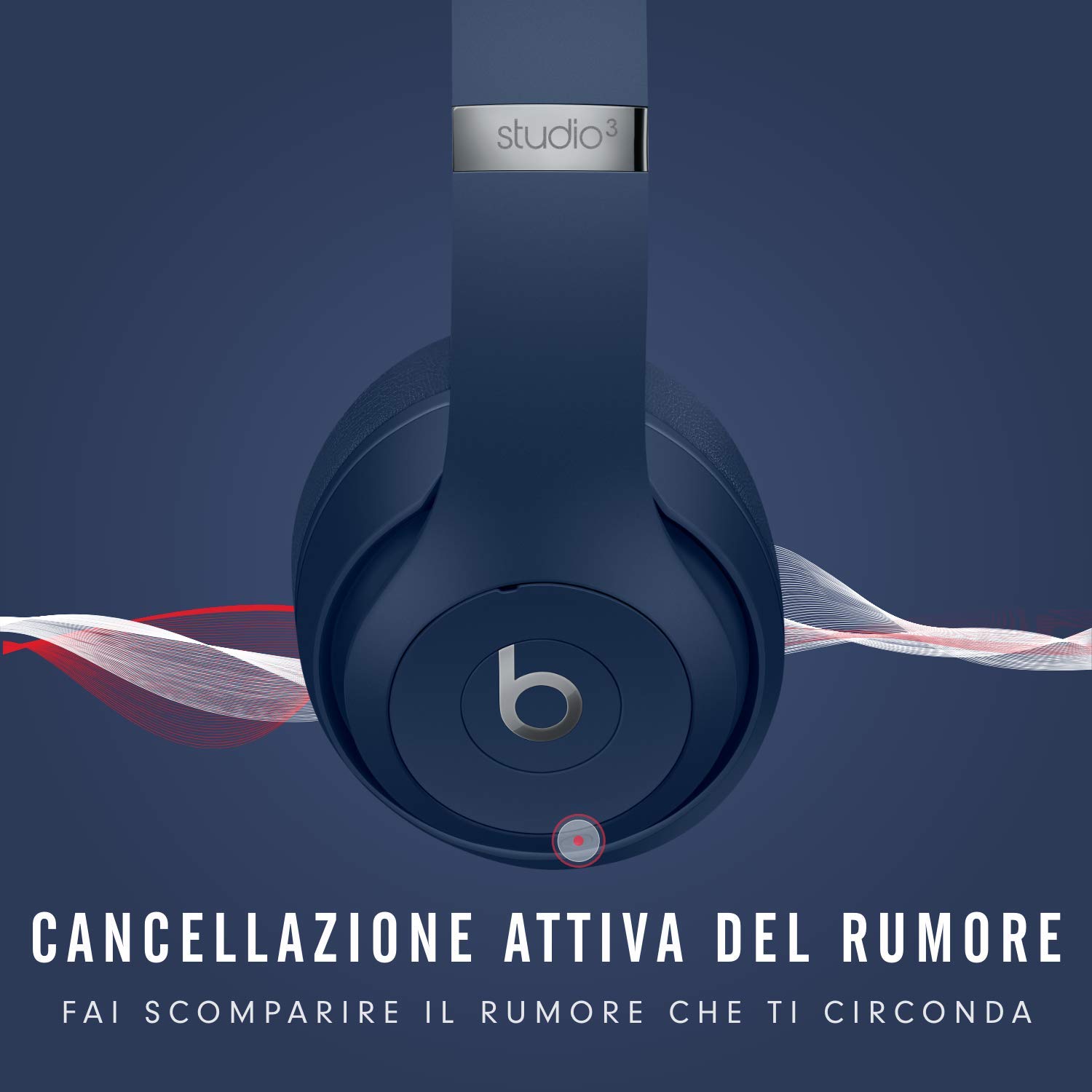 beats-studio3-wireless-cuffie-over-ear-con-pure-anc-chip-apple-w1-bluetooth-clas image 3