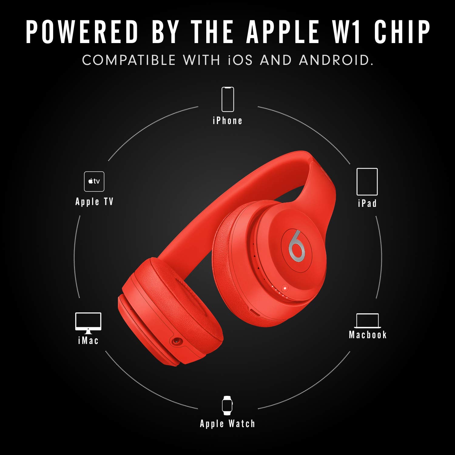 beats-solo3-wireless-cuffie-on-ear-con-chip-apple-w1-e-40-ore-di-batteria-rosso image 2