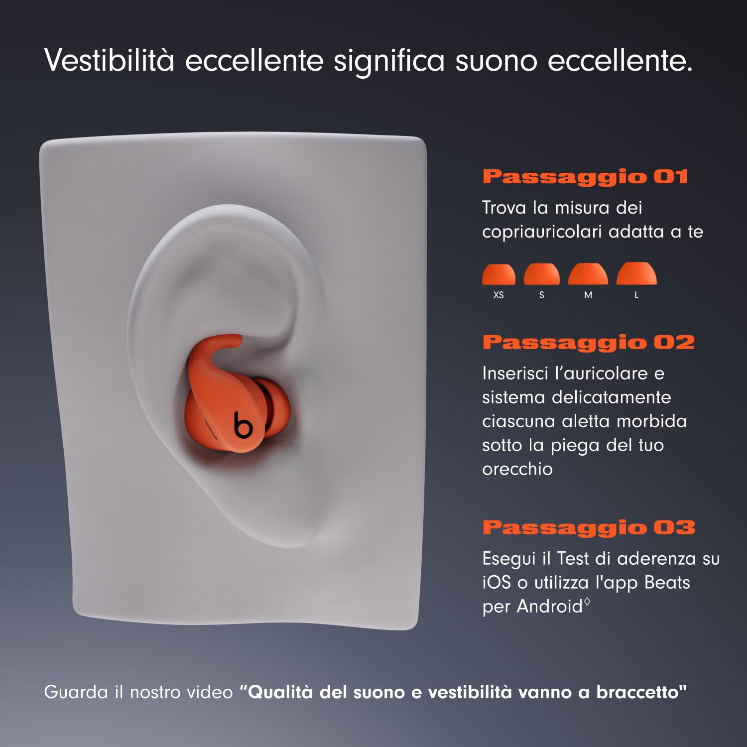 beats-powerbeats-fit-auricolari-wireless-anc-ipx4-arancione image 3