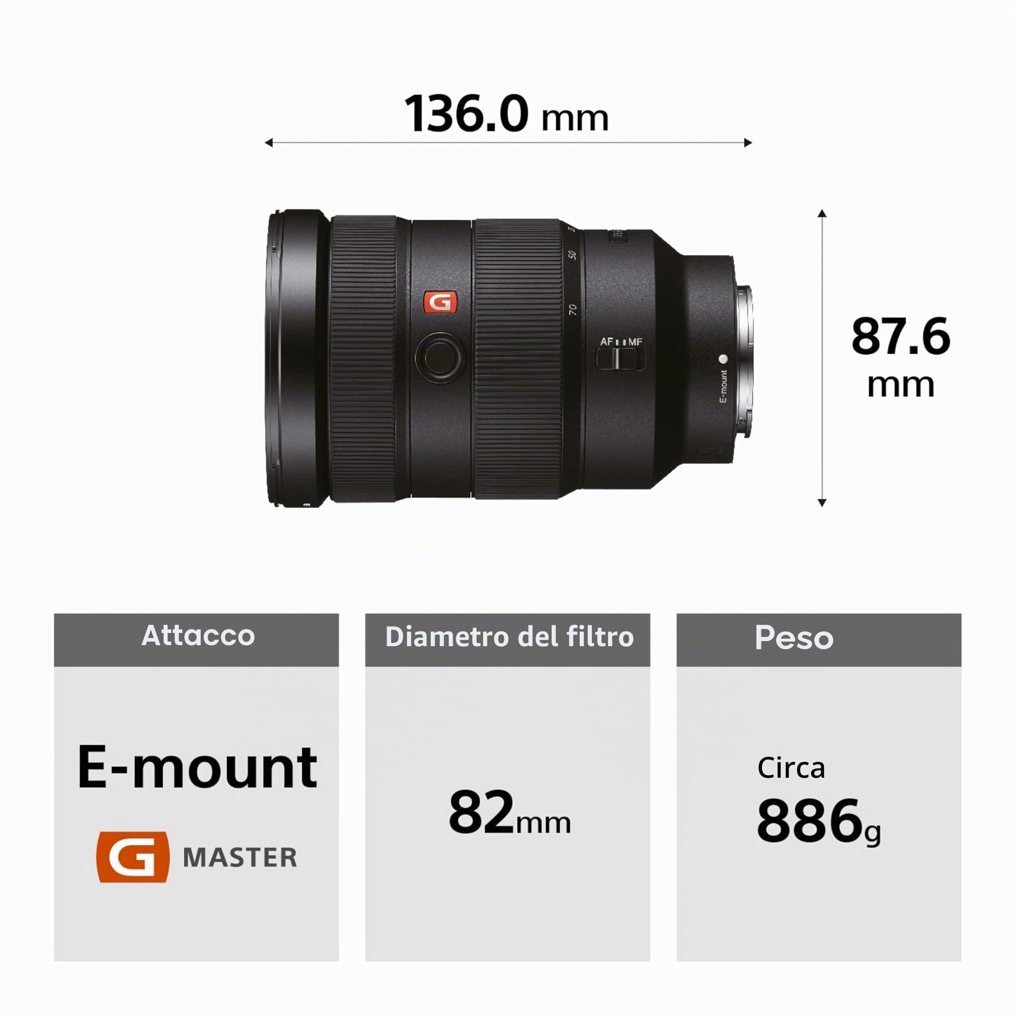 sony-fe-24-70mm-f2-8-gm-sel2470gm-zoom-standard-g-master-per-full-frame-e-aps-c image 8