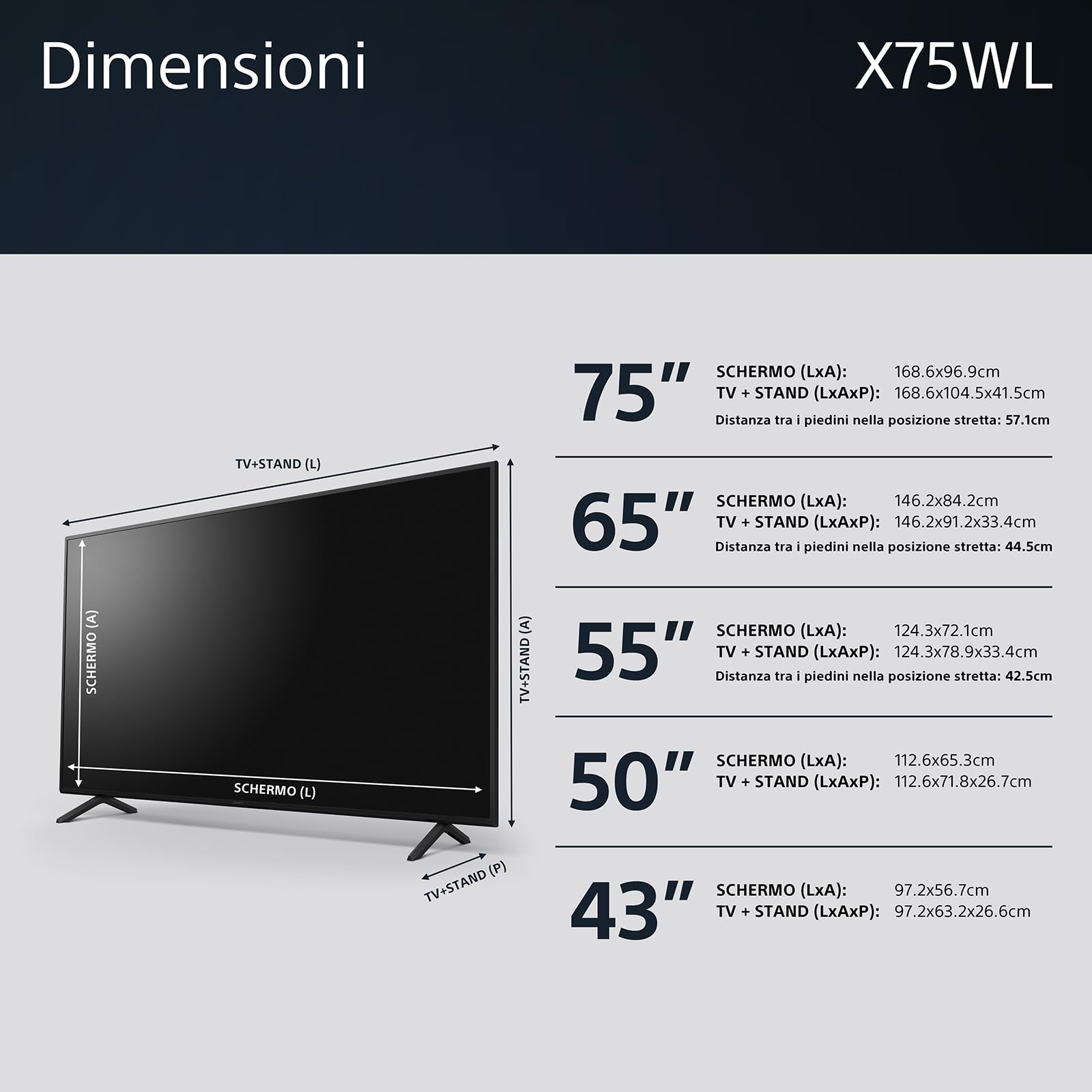 sony-bravia-kd-65x75wl-tv-led-4k-hdr-65-google-tv-nero image 3