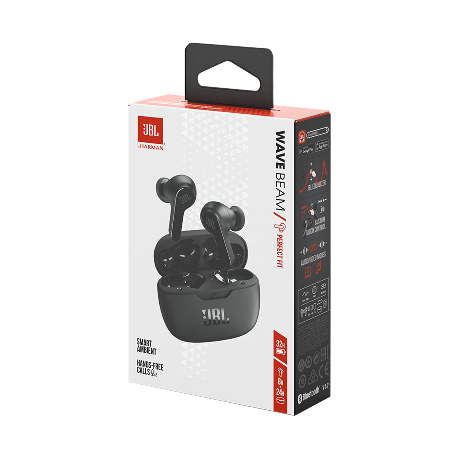jbl-wave-beam-auricolari-true-wireless-bluetooth-con-microfono-modello-2022-nero image 7