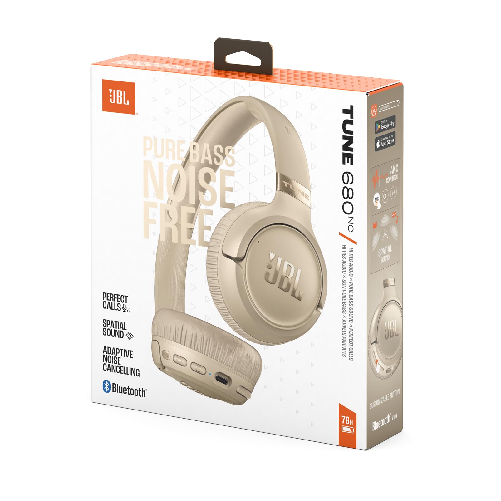 jbl-tune-680nc-cuffie-on-ear-wireless-bluetooth-beige-con-cancellazione-adattiva image 6