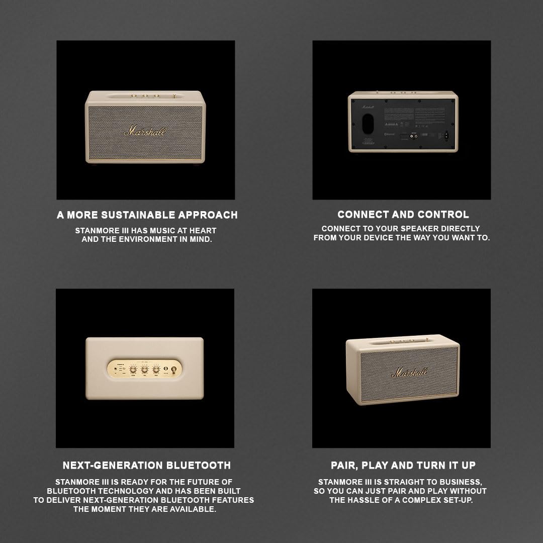 marshall-stanmore-iii-altoparlante-bluetooth-home-crema image 8