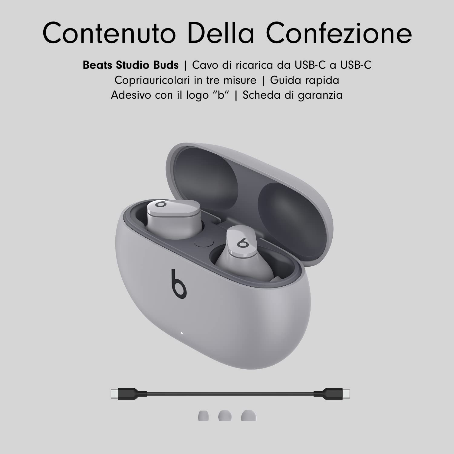 beats-studio-buds-auricolari-true-wireless-con-cancellazione-del-rumore-grigio-l image 7