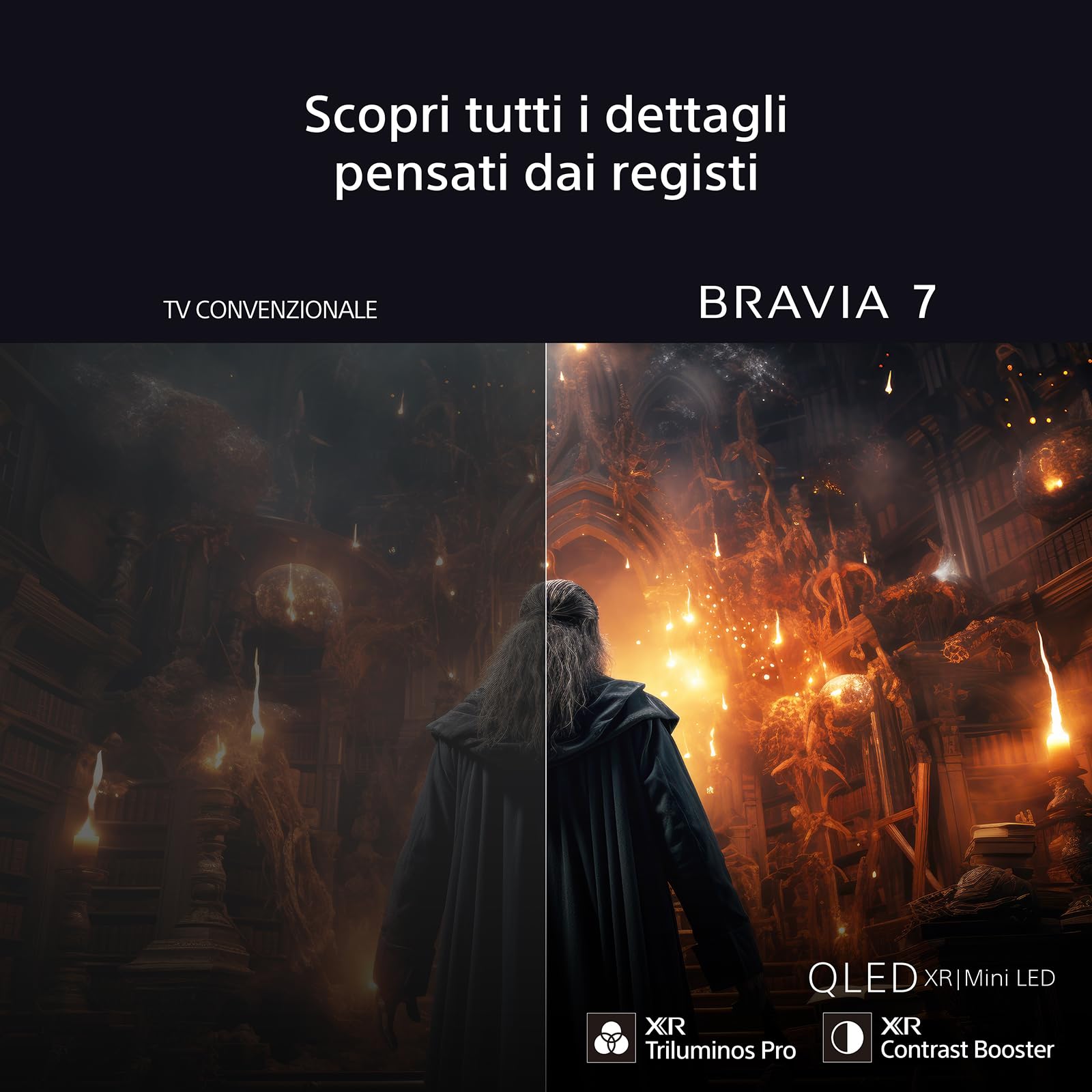 sony-bravia-7-qled-65-4k-hdr-google-tv-65xr70-con-gaming-menu-per-ps5 image 3
