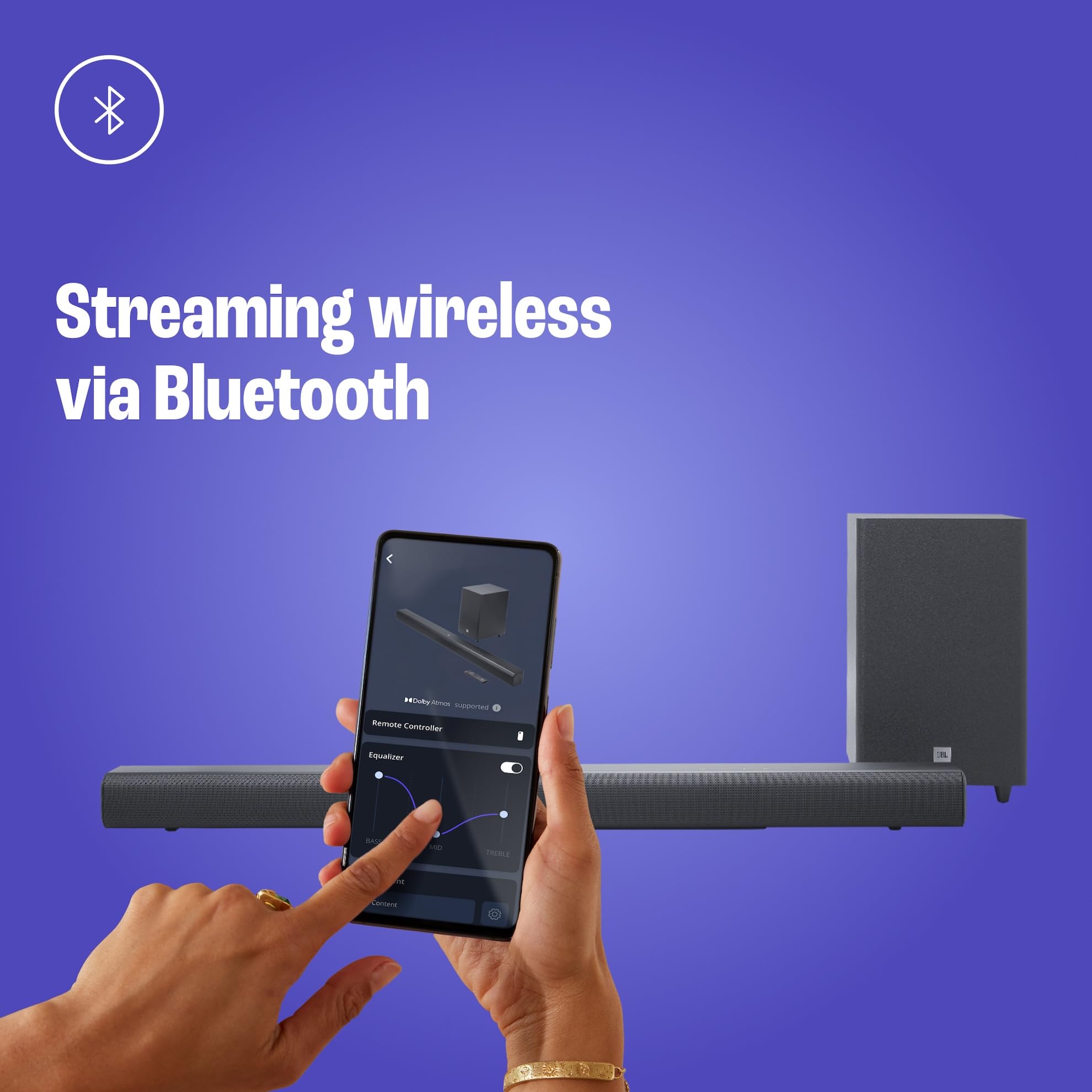 jbl-cinema-sb-550-soundbar-3-1-canali-con-subwoofer-wireless-dolby-atmos-250w-bl image 5