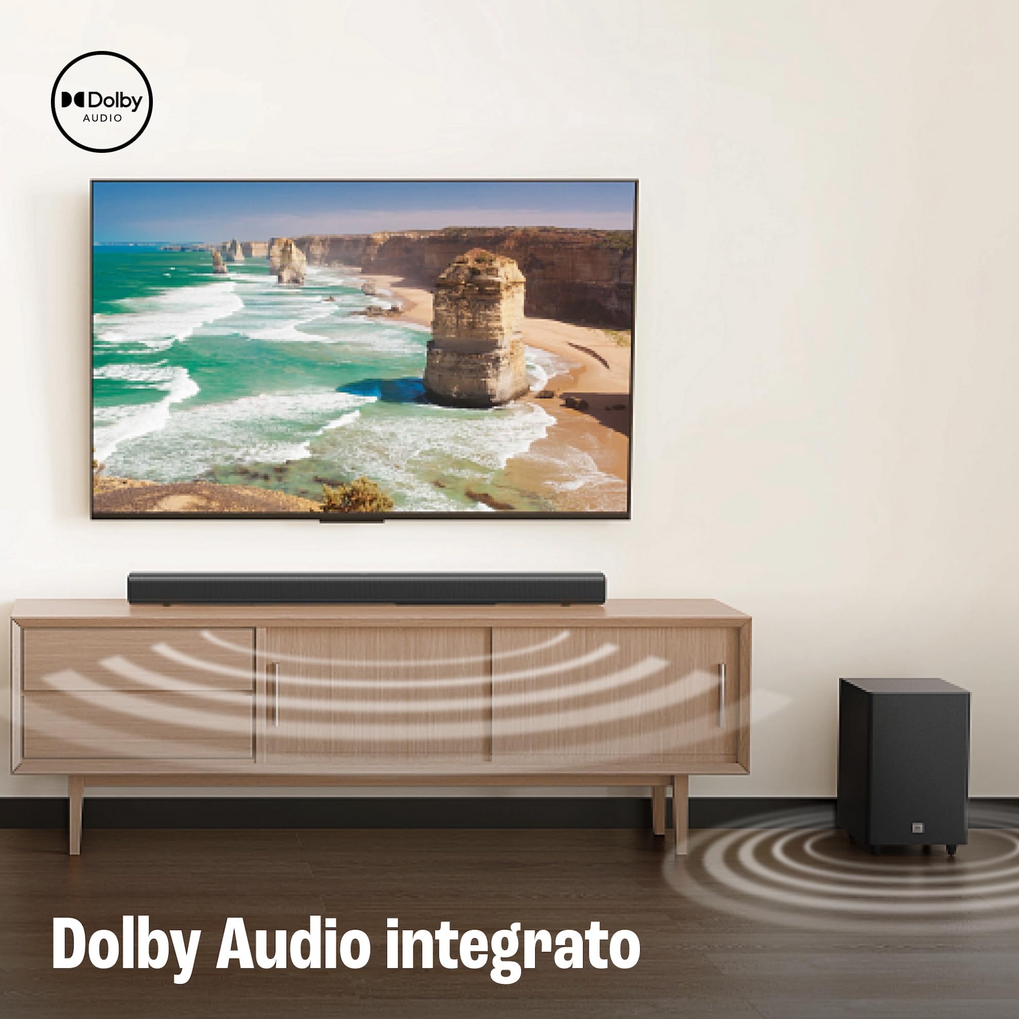 jbl-cinema-sb-550-soundbar-3-1-canali-con-subwoofer-wireless-dolby-atmos-250w-bl image 4