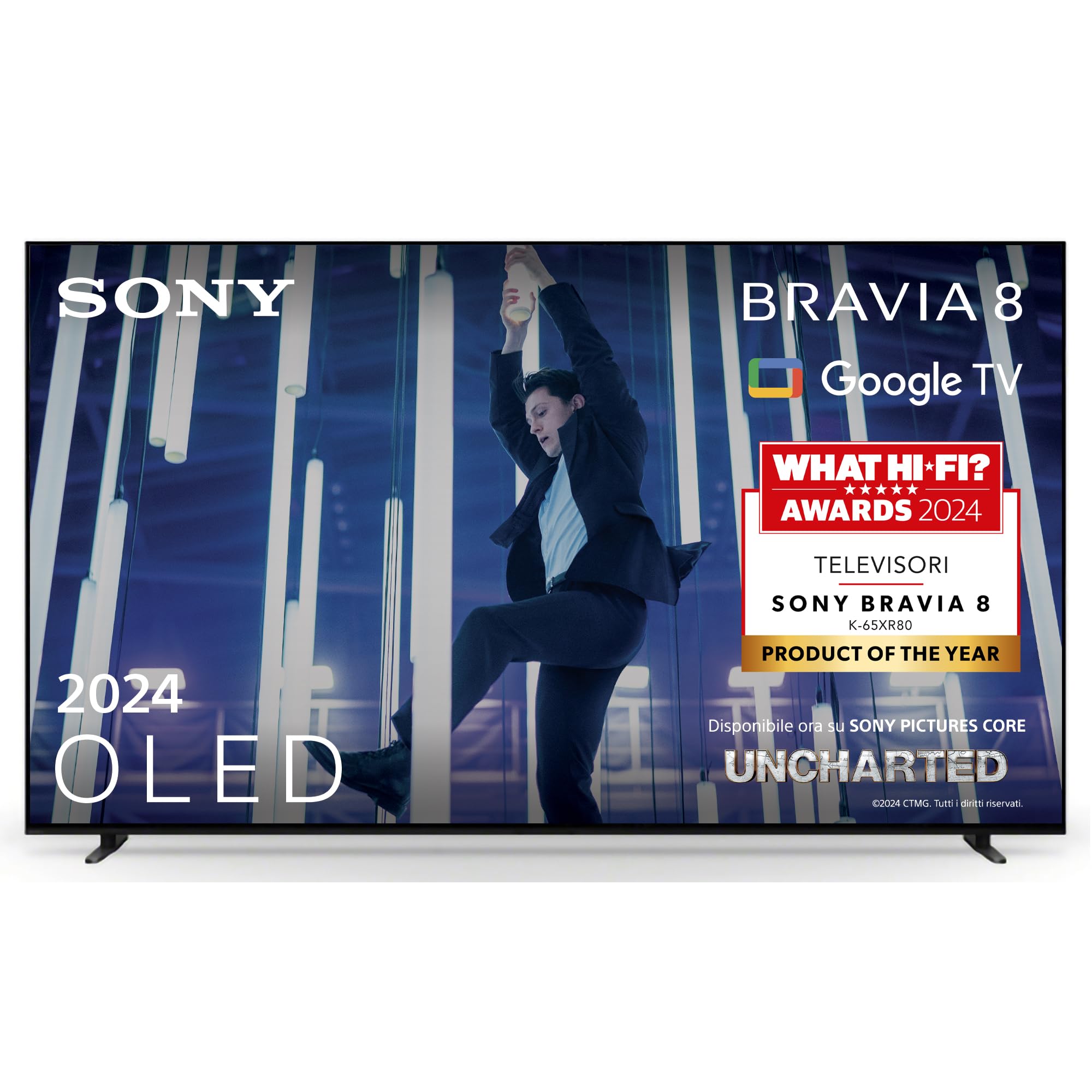 sony-bravia-8-oled-65-pollici-4k-hdr-google-tv-2024-supporto-a-4-vie-regolabile- image 2