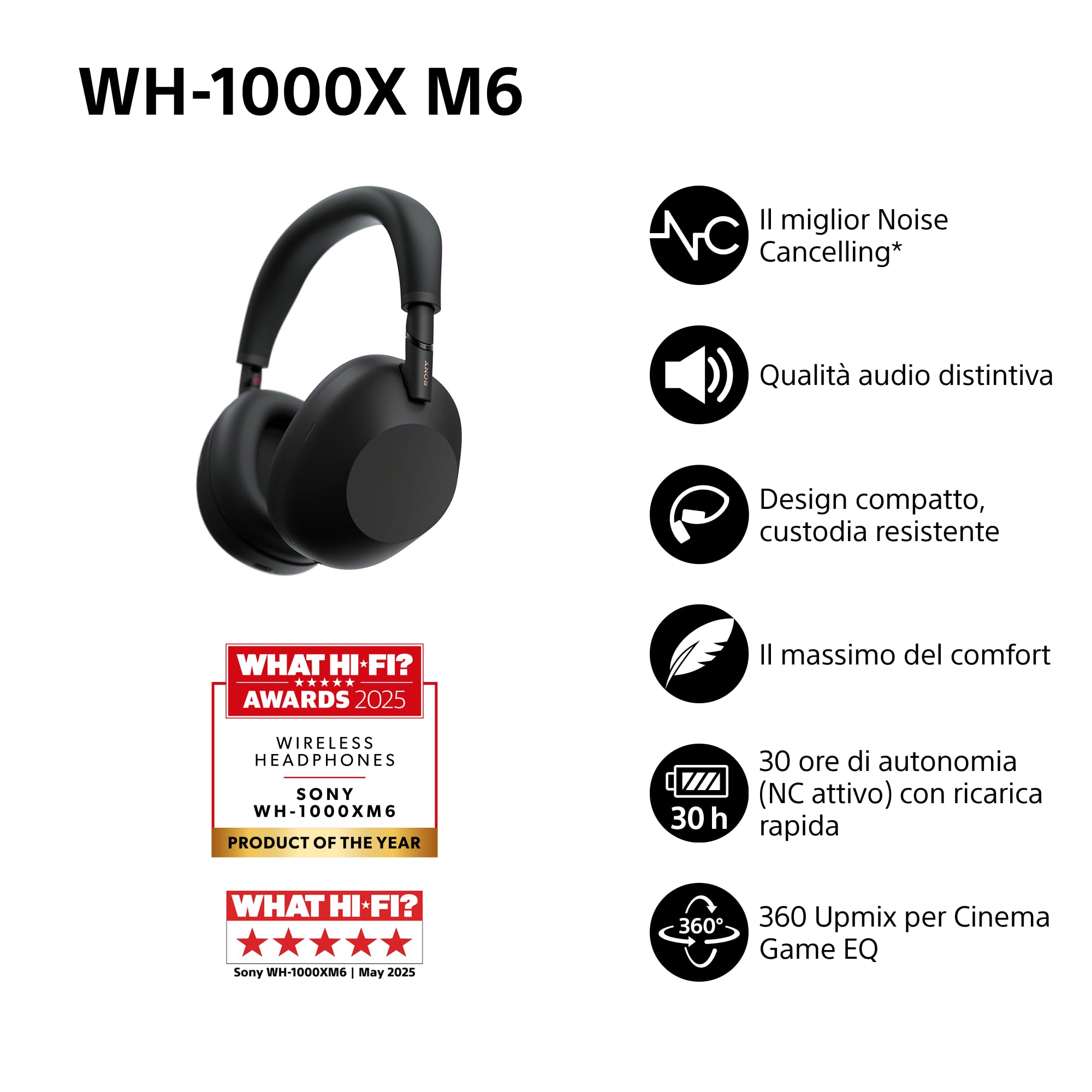 sony-wh-1000xm6-cuffie-wireless-premium-con-cancellazione-del-rumore-e-audio-hi- image 2