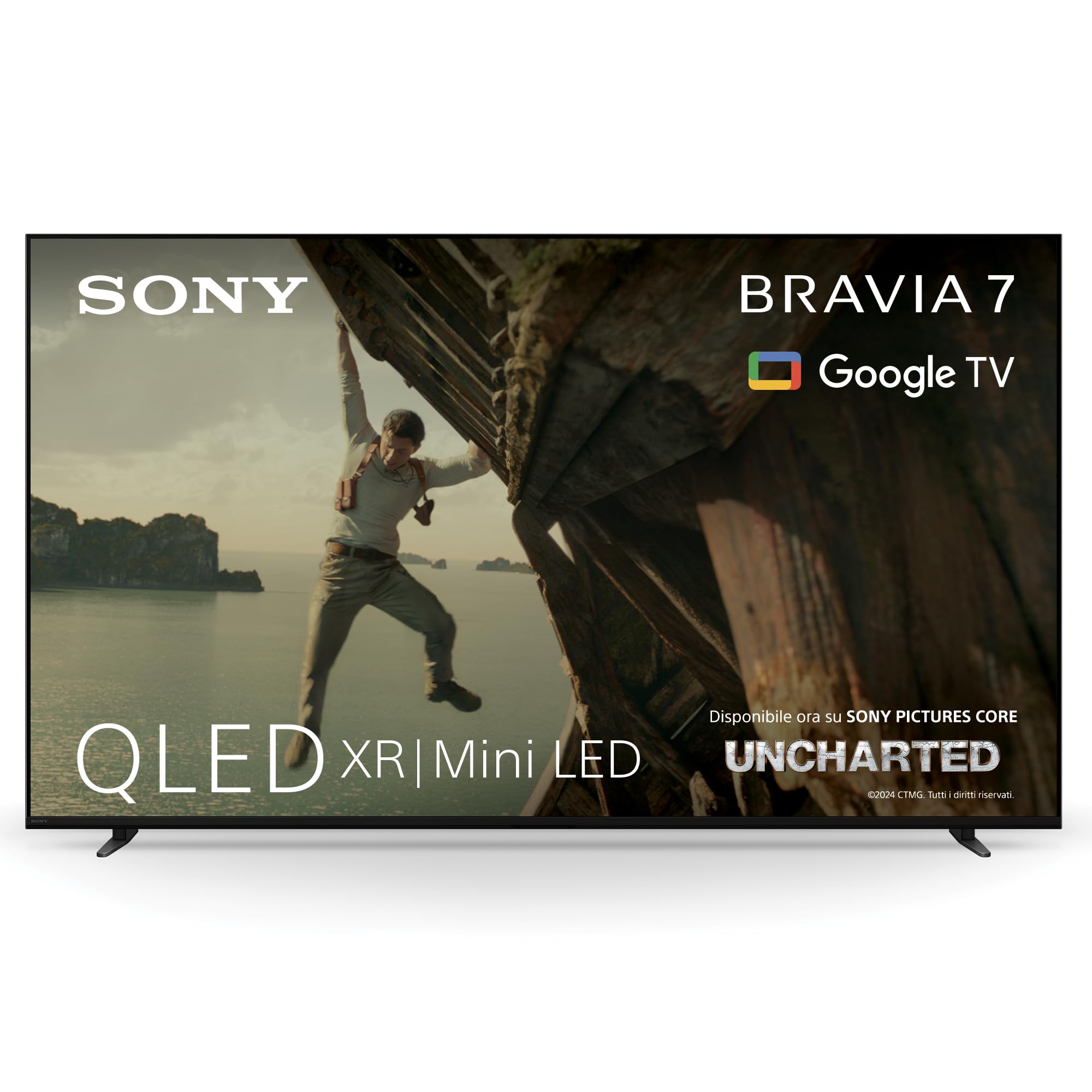 sony-bravia-7-qled-65-4k-hdr-google-tv-65xr70-con-gaming-menu-per-ps5 image 1