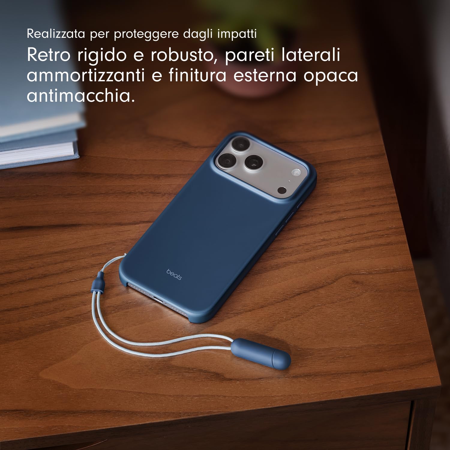 beats-custodia-rigida-per-iphone-17-pro-max-con-magsafe-e-cordino-supporto-blu-r image 6