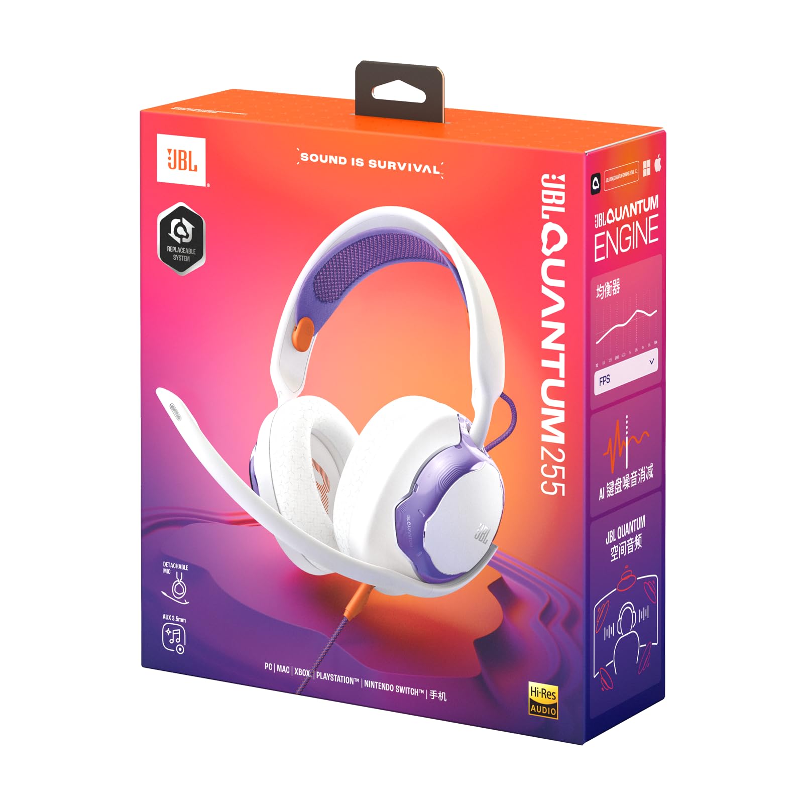 jbl-quantum-250-cuffie-gaming-over-ear-cablate-con-microfono-noise-cancelling-bi image 6