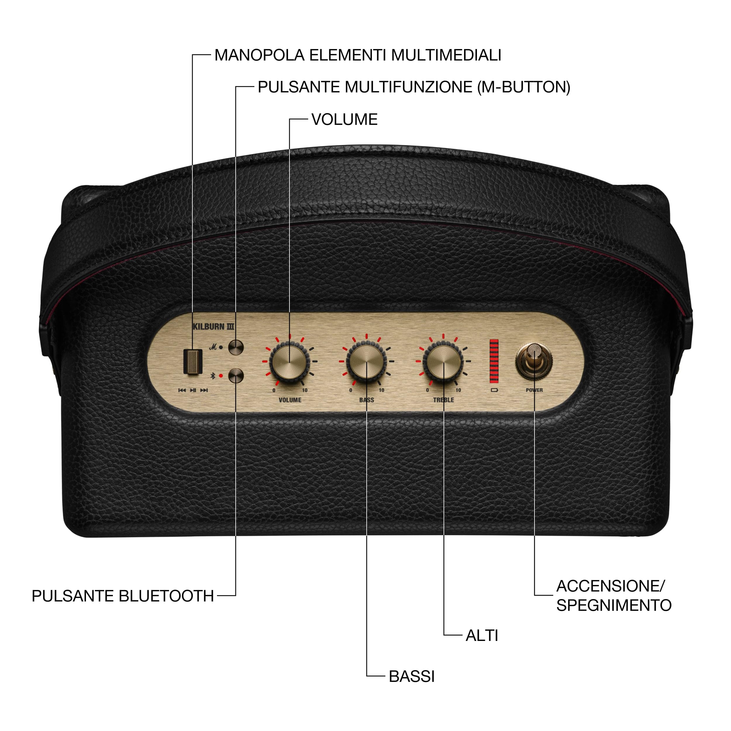 marshall-kilburn-iii-altoparlante-portatile-50-ore-di-riproduzione-nero-e-ottone image 6