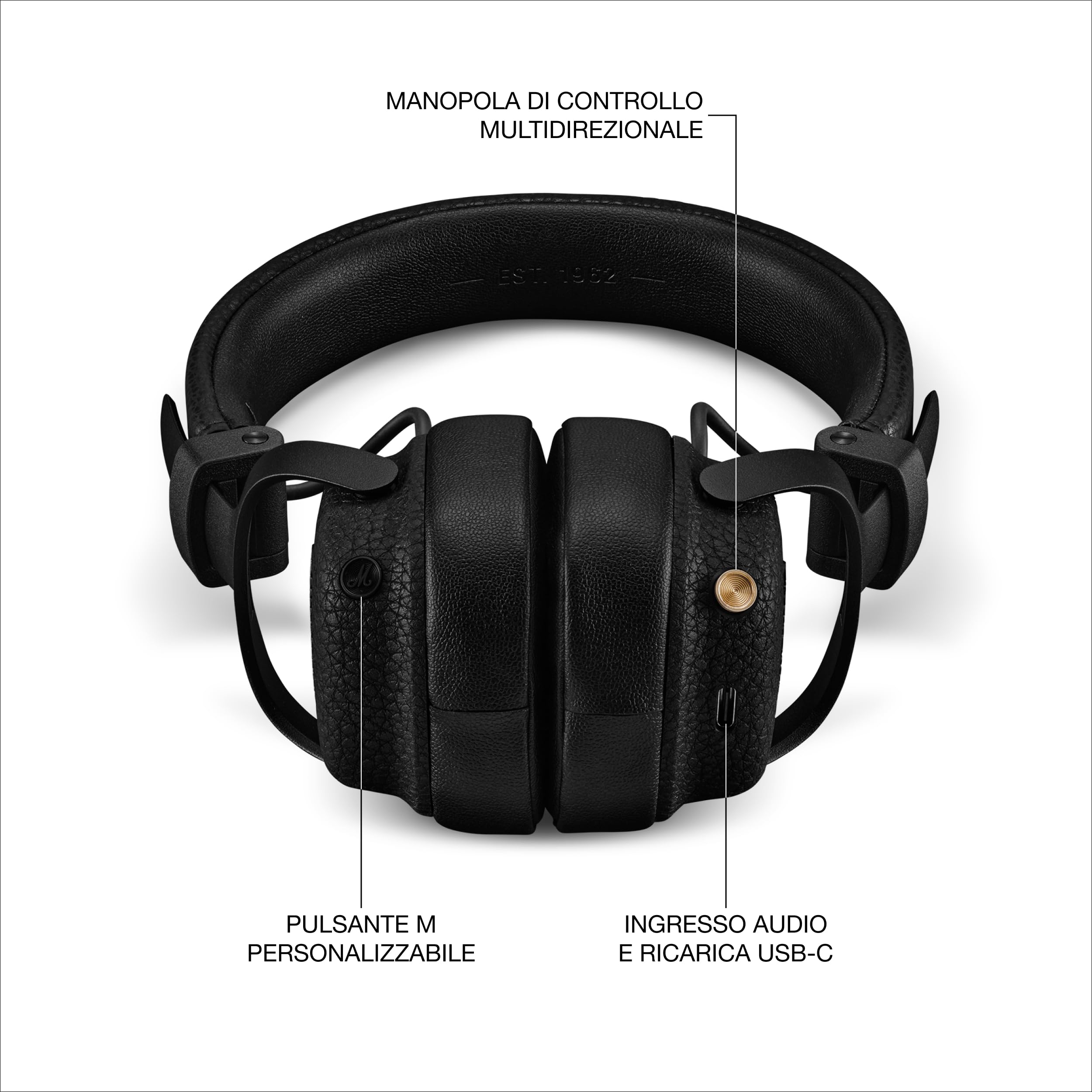 marshall-milton-anc-cuffie-over-ear-wireless-con-cancellazione-attiva-del-rumore image 7