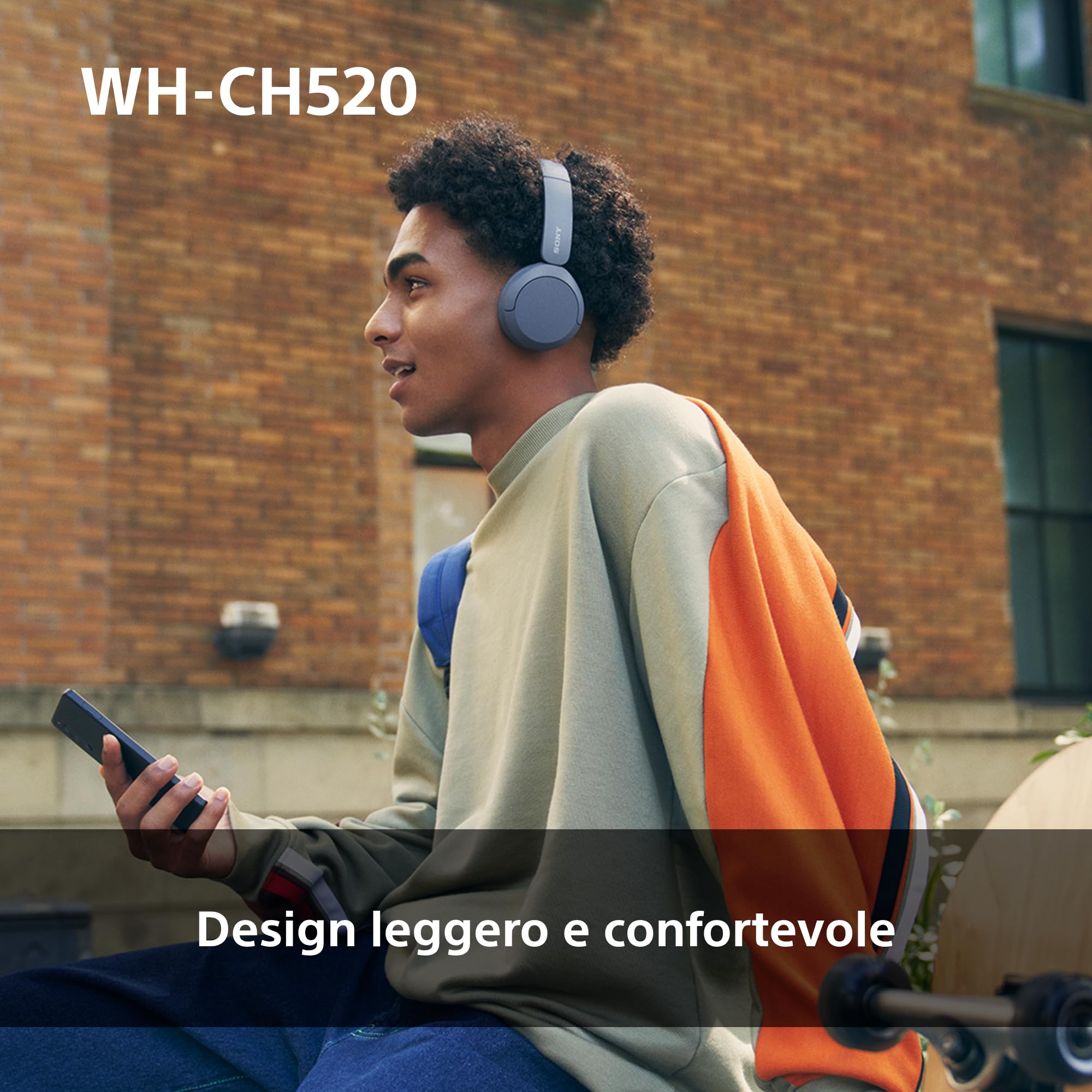 sony-wh-ch520-cuffie-wireless-on-ear-nero-50h-batteria-multipoint-dsee image 6