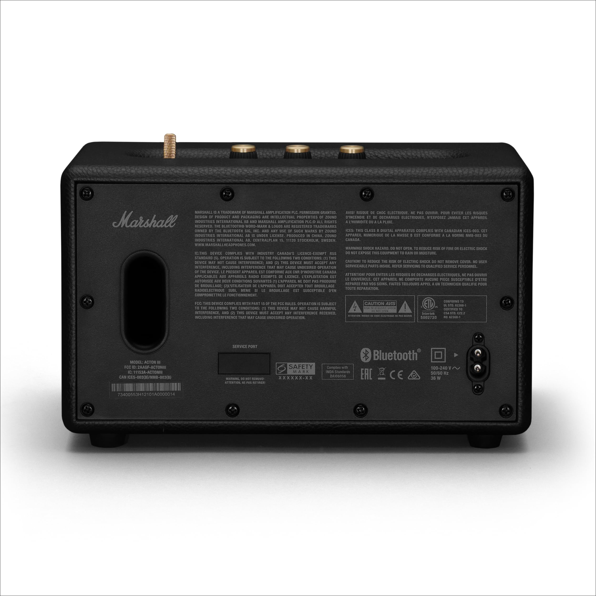 marshall-acton-iii-altoparlante-bluetooth-da-casa-nero image 8
