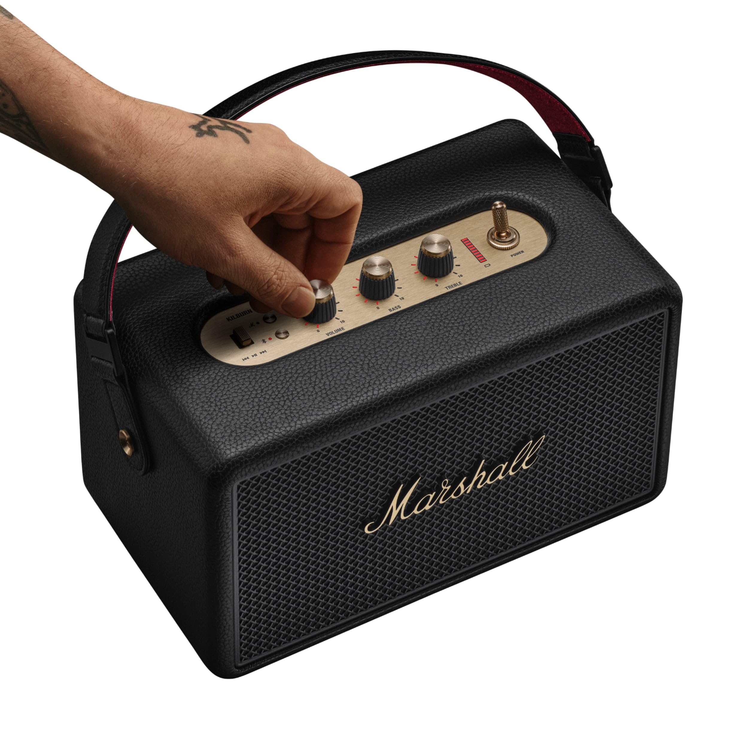 marshall-kilburn-iii-altoparlante-portatile-50-ore-di-riproduzione-nero-e-ottone image 7