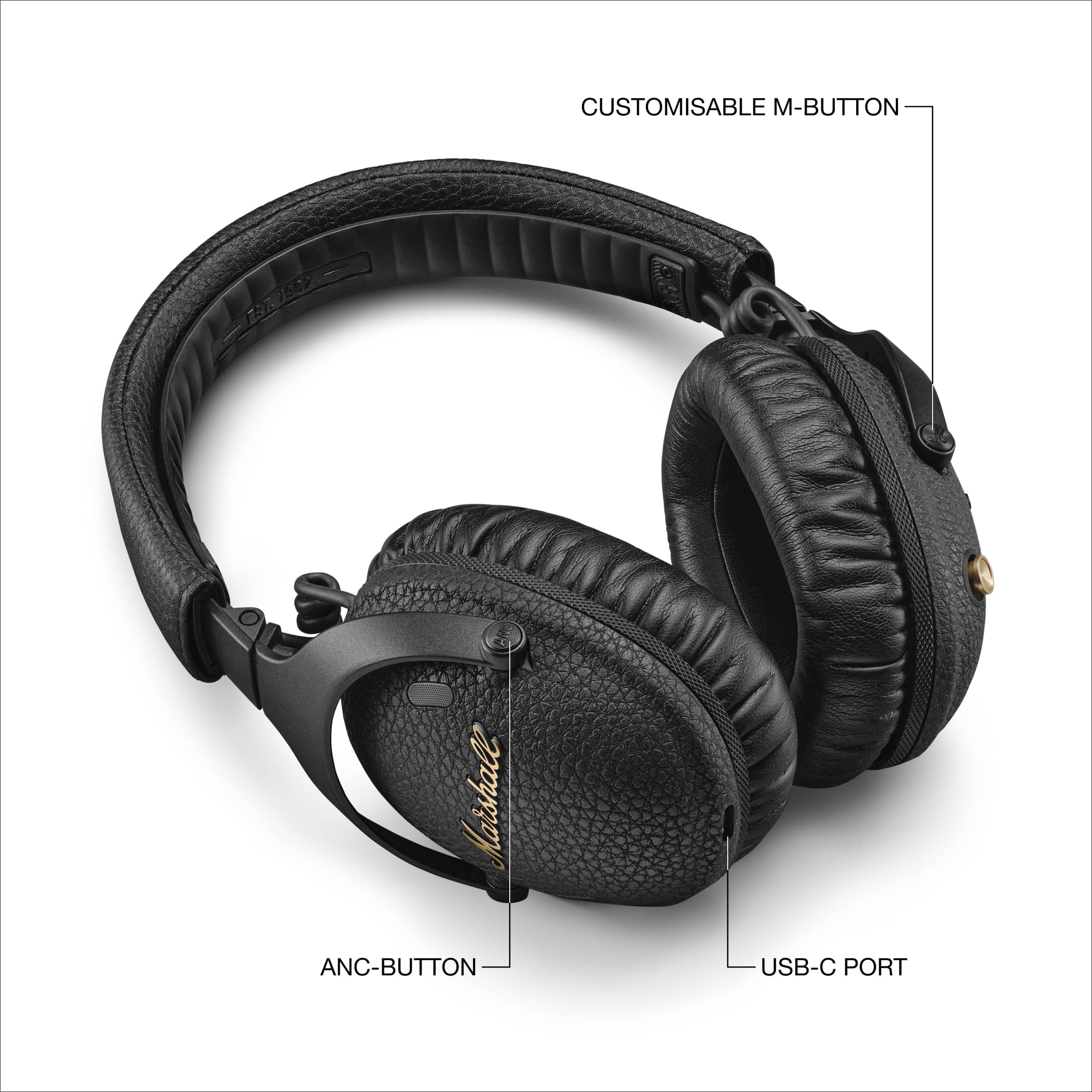 marshall-monitor-iii-anc-cuffie-wireless-bluetooth-con-cancellazione-attiva-del- image 6