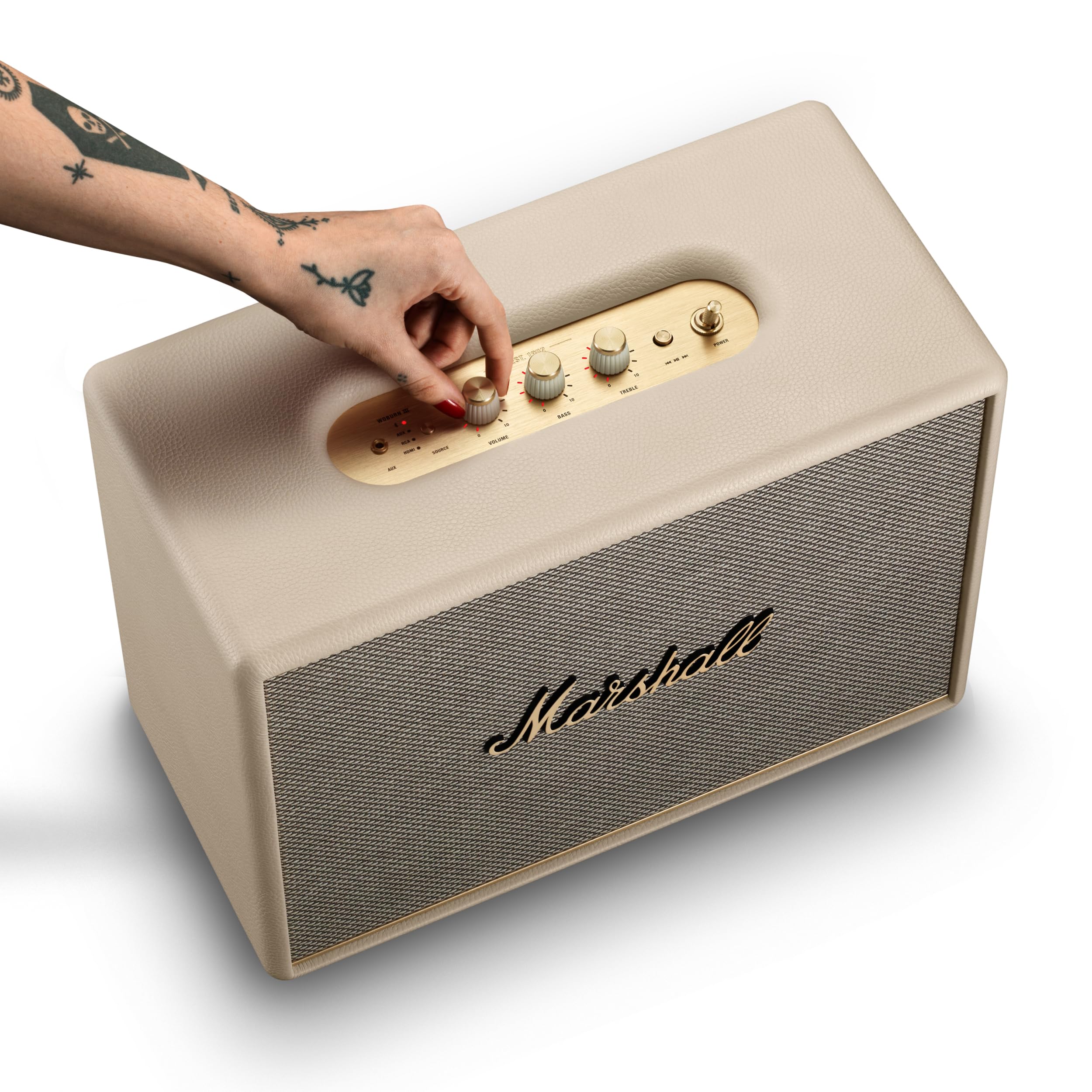 marshall-woburn-iii-altoparlante-bluetooth-da-casa-crema image 7