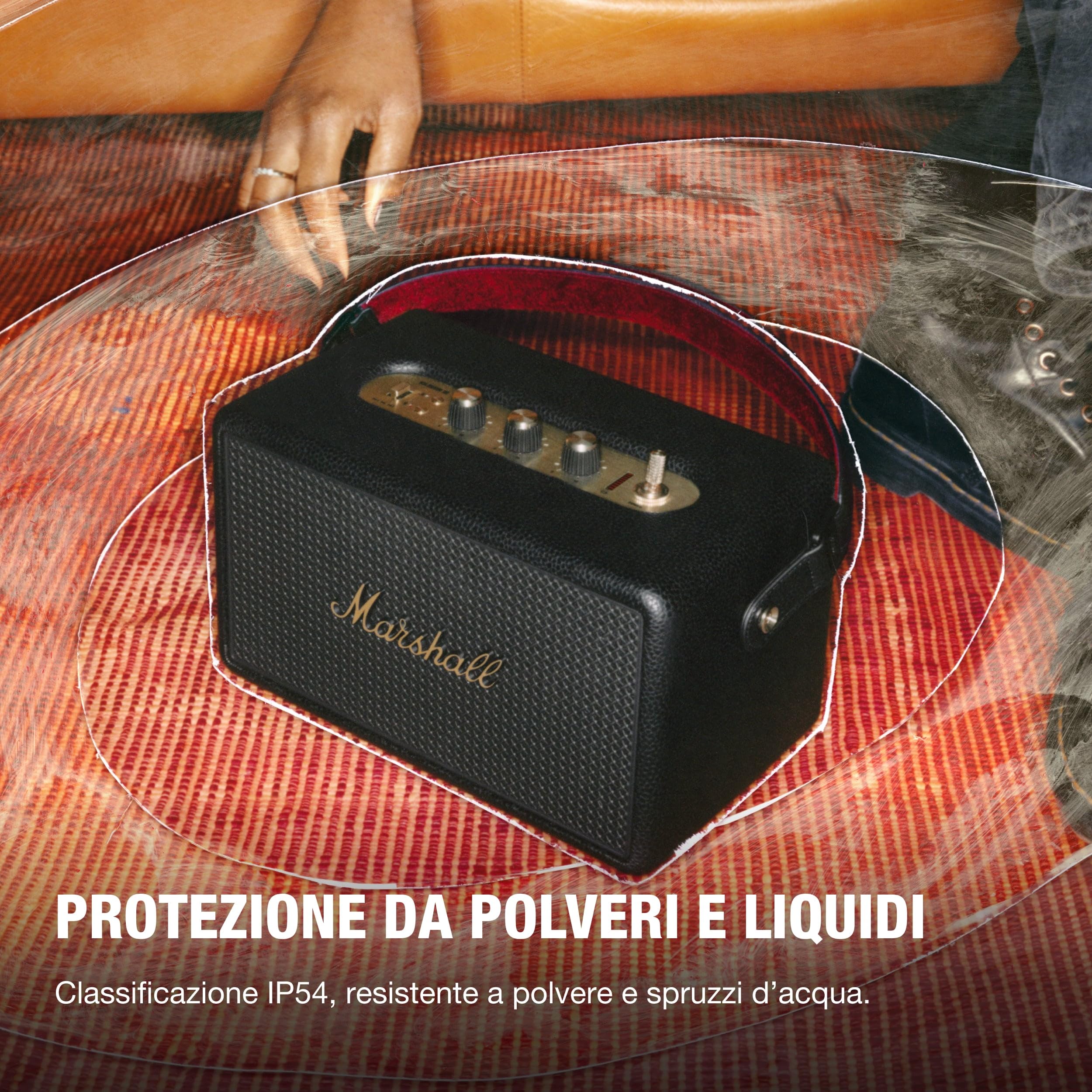 marshall-kilburn-iii-altoparlante-portatile-50-ore-di-riproduzione-nero-e-ottone image 4